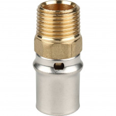 SFP-0001-001220 STOUT Переходник с наружной резьбой 1/2"х20 для металлопластиковых труб прессовой