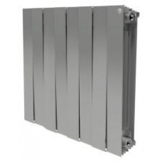 Радиатор биметаллический Royal Thermo Piano Forte 500 8 секций, silver satin