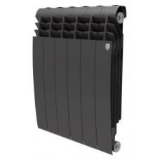Радиатор биметаллический Royal Thermo BiLiner 500 6 секций, noir sable