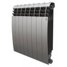 Радиатор биметаллический Royal Thermo BiLiner 500 8 секций, silver satin