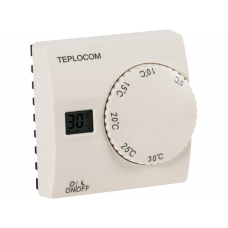 Термостат комнатный Teplocom TS-2AA/8A проводной, реле 250В, 8А Термостат комнатный Teplocom TS-2AA/8A проводной, реле 250В, 8А