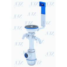 Сифон для мойки АНИ Грот 3.1/2х40 c 2-мя отводами д/стир.машины, с жестким переливом А0146 Сифон для мойки АНИ Грот 3.1/2х40 c 2-мя отводами д/стир.машины, с жестким переливом А0146