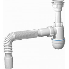Сифон для мойки АНИ Варяг 1.1/2х40 с гибкой трубой 40х40 C5005