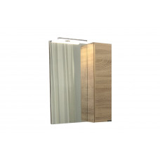 Шкаф зеркальный Comforty Тромсе-60 дуб сонома