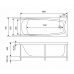 Ванна акриловая Eurolux TROYA 170x75 Ванна акриловая Eurolux TROYA 170x75