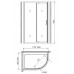 Душевой уголок Gemy Sunny Bay S28202 Душевой уголок Gemy Sunny Bay S28202