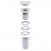 Донный клапан ABBER AF0010W с переливом, белый Донный клапан ABBER AF0010W с переливом, белый