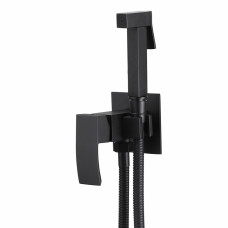 Смеситель ABBER Wasserfall AF8625B с гигиеническим душем, черный матовый Смеситель ABBER Wasserfall AF8625B с гигиеническим душем, черный матовый
