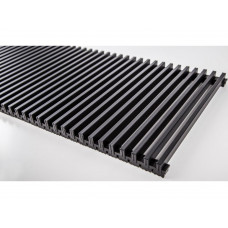 Решетка Techno RRAp 150-1100 алюминиевая на полимерной основе (цвет Чёрный)